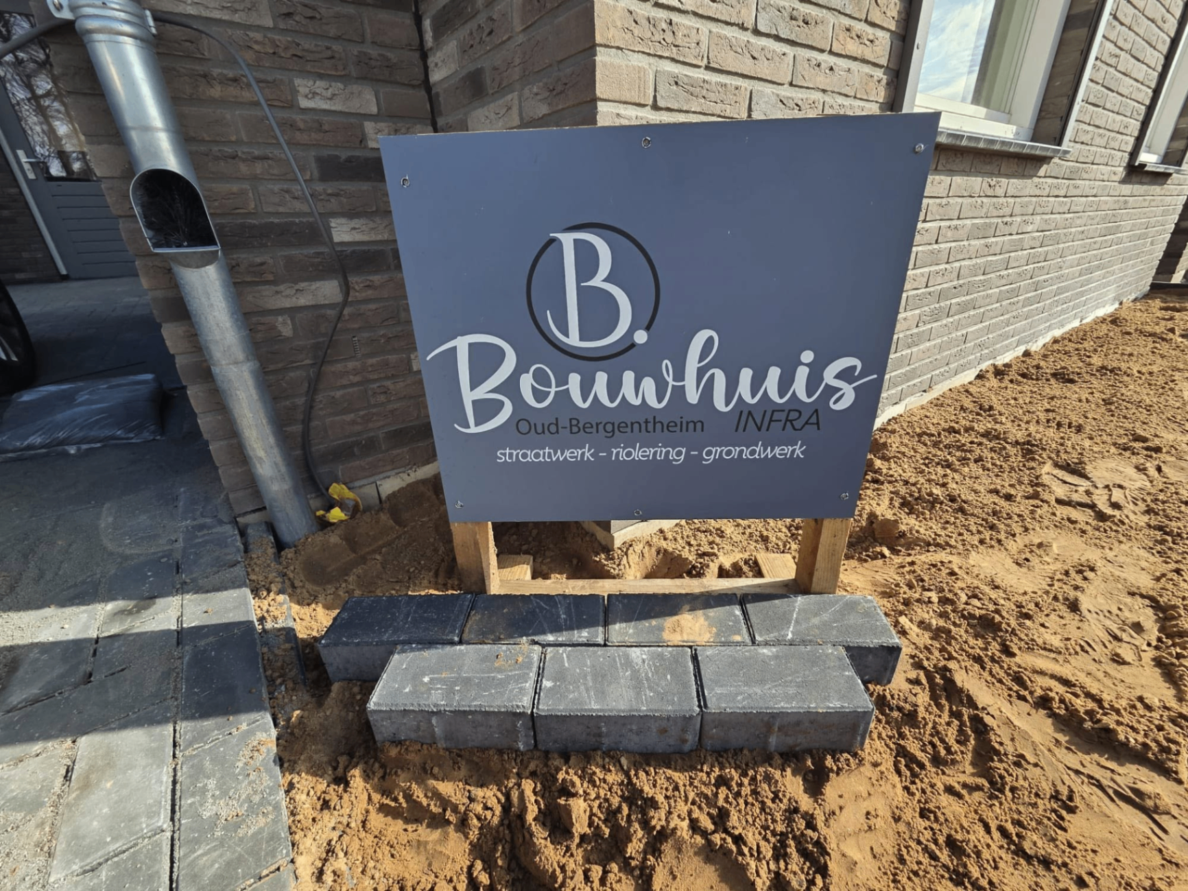 Werkbord op locatie
